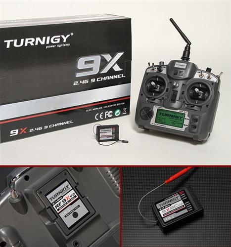 Turnigy 9X 9Ch Transmitter w/Module 2.4GHz & 8ch Receiver (Mode2)(v2 Firmware) (8992) [TX-9X-M2_V2]